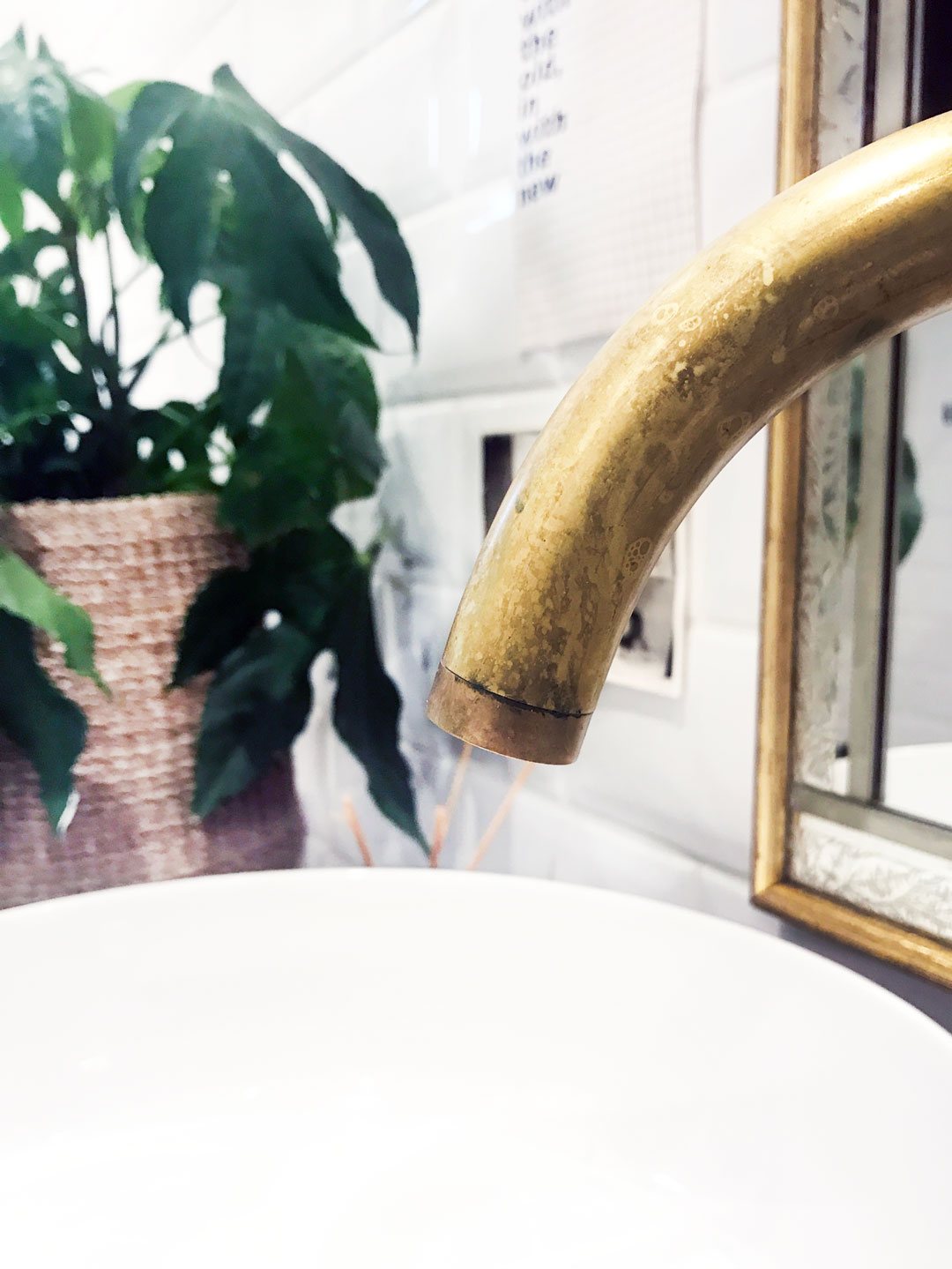 Bad, Interiør, Oppussing, Gull, Brass, Interior, Interiordesign, Trine Midtun Klisjéhjemmet